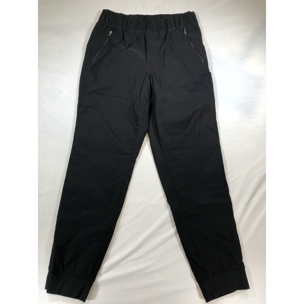 New Eddie Bauer Womens Size 6 Black Fleece Lined Pants Hiking Jogging Sweat